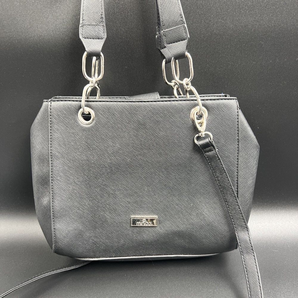 Minicci‎ Black Crossbody Shoulder Purse Black 9"